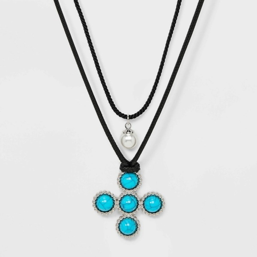 Turquoise Pendant Necklace (4/$10)